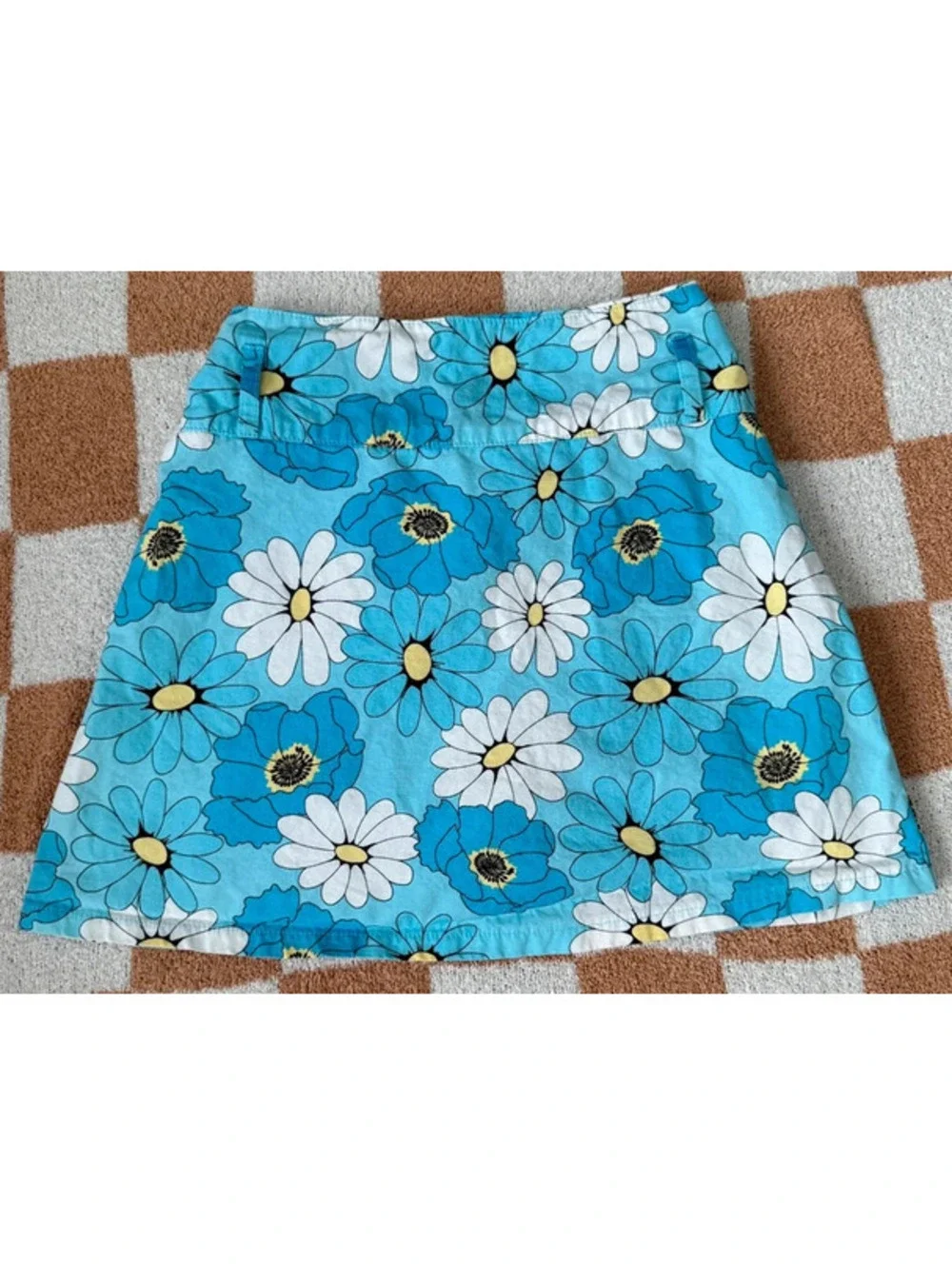 Vintage Y2K Ponytails Retro Floral Skirt With Shorts